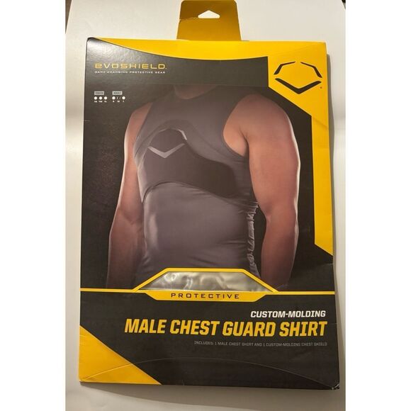 EvoShield  Adult Man’s Sleeveless Chest Guard Shirt Adult Size M / New - Picture 2 of 5